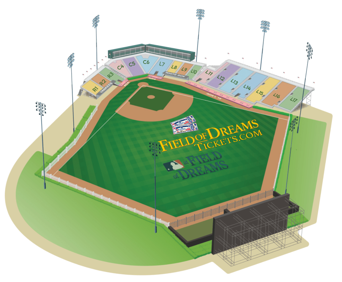 See sections and areas from the Field of dreams seating chart for the 2023 & 2024 game & get the best tickets!.